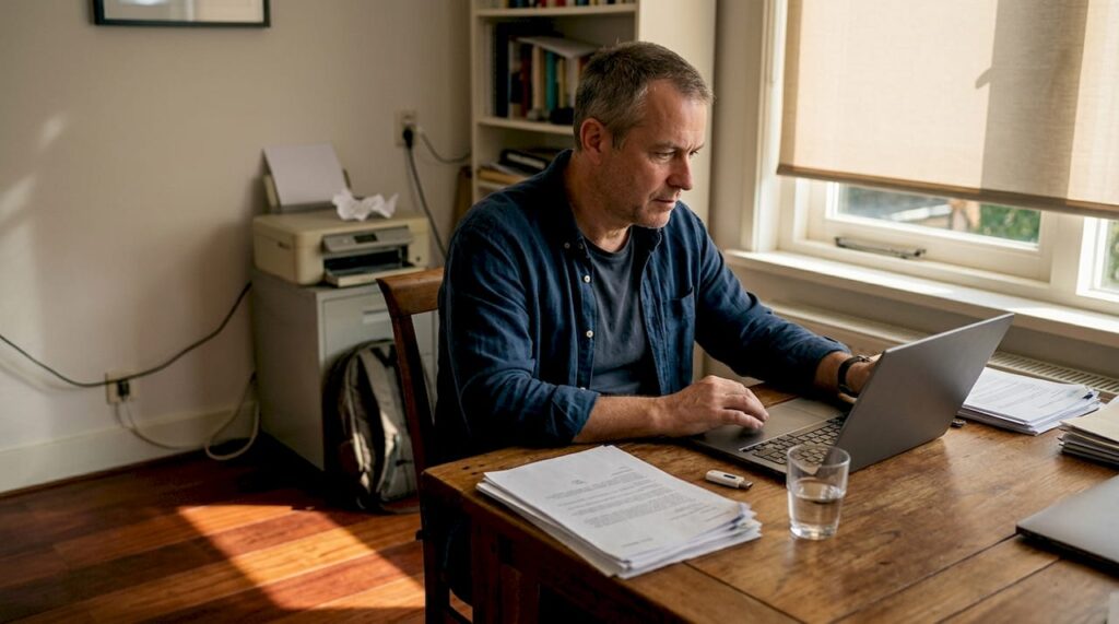 Ondernemer plaatst presentatie op zijn WordPress-website